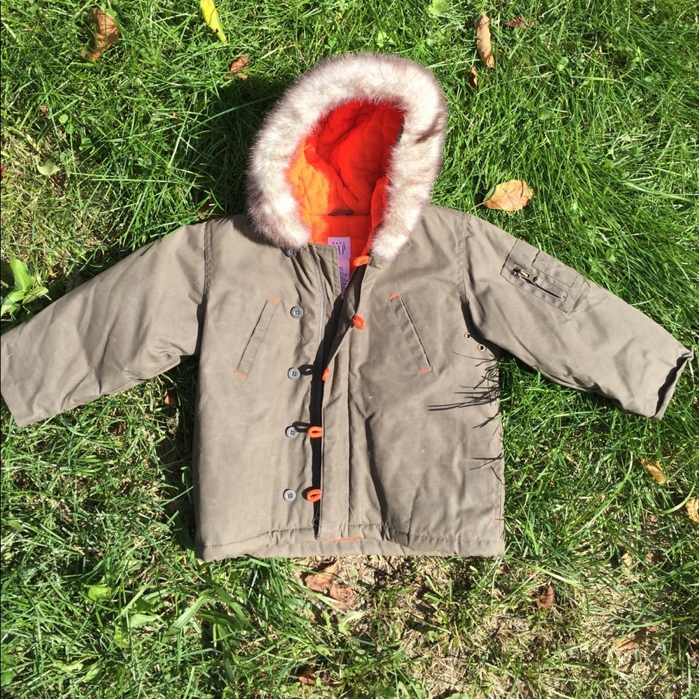 Baby Gap green parka